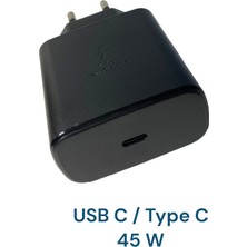 45 W Type C Hızlı Şarj Aleti Cihazı Seti 1 Mt. Typec To Typec Kablo +Usb C Kafa Xiaomi Redmi Samsung