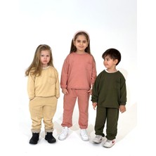 Eyc Baby Oversize Üç Iplik Mevsimlik Çocuk Eşofman Takım(Şardonsuz)