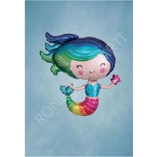 Rönesans Parti Deniz Bebek Folyo Balon Mavi