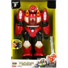 Sunman M.a.r.s. Sesli ve Işıklı Yürüyen Turbotron Robot 30 cm 06175 Kırmızı