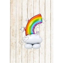 Best Parti Gökkuşağı Yıldızlı Folyo Balon