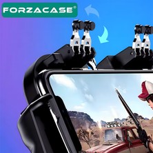 Forzacase Apple iPhone 13 - 13 Pro ile Uyumlu Fansız Telefon Oyun Kolu Pubg Tetik Düğmesi - FC516