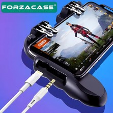 Forzacase Samsung Galaxy A15 - A24 - A25 Uyumlu Fansız Telefon Oyun Kolu Pubg Tetik Düğmesi - FC516