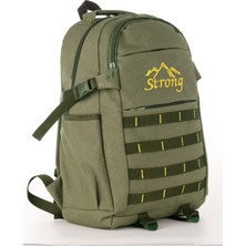 Strong Bag Strong Unisex Kanvas Kumaş Laptop Bölmeli Outdoor Sırt Çantası Dağcı Sırt Çantası