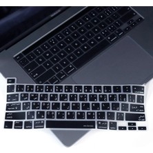 Mcstorey Arapça Klavye Koruyucu Macbook Pro M1-M2 13 Inç (Touchbarlı) A2251 A2289 A2338 A2141 Us Enter ile Uyumlu