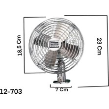 Fasco Araba Fanı Vantilatör Pervane 12VOLT ve 24 Volt Nikel 18 cm Made In Canada