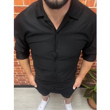 Lonc4 Siyah Fitilli Gömlek