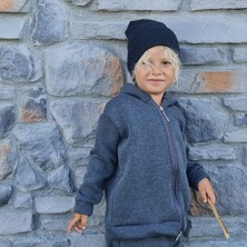 Bebeğime Çorap Bebek/çocuk Unisex Kapüşonlu Fermuarlı Hırka 1-14 Yaş