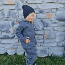Bebeğime Çorap Bebek/çocuk Unisex Kapüşonlu Fermuarlı Hırka 1-14 Yaş