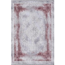 Artemis Halı 05860C Gri Vişne Klasik Göbekli Halı