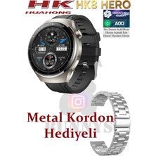 Bunnys Poco M3 Uyumlu Akıllı Saat Erkekler Için Konuşma Özellikli Metal Kordon Hediyeli