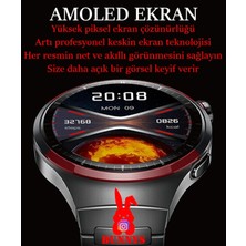 Bunnys Oppo A57 Uyumlu Akıllı Saat Erkekler Için Konuşma Özellikli Metal Kordon Hediyeli