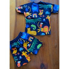 DG Fashion Hayvanat Bahçesi 2 Li Takım T-Shirt Şort