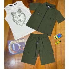 DG Fashion Kurt Desenli 3 Lü Takım