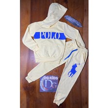 DG Fashion Mavi Polobaskılı 2 Li Eşofman Takımı