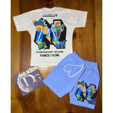 DG Fashion Minecraft 2 Li Takım T-Shirt Şort