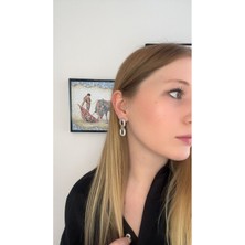 Asteria Jewelry Kadın Zirkon Taşlı Sallantılı Mers Küpe