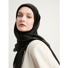 Schaless Janjanlı Krinkıl Eşarp 100x10cm  - Siyah