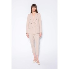 DeFacto Oversize Geniş Kalıp Ceket Yaka Düğmeli Basic Düz Blazer Ceket D4562AX24AU