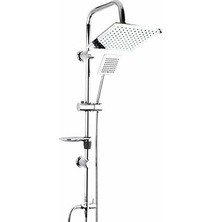 Store Çok Fonksiyonlu Kare Tepe Yağmurlama Duş Seti