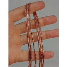 Yaşam Tohumu Çeyrek Dizi (9cm Uzunluğundadır!) Hematit Taşı Çeyrek Dizi 2*4mm (48158)