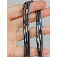 Yaşam Tohumu Çeyrek Dizi (9cm Uzunluğundadır!) Hematit Taşı Çeyrek Dizi 3*9mm (49620)