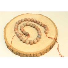Yaşam Tohumu Çeyrek Dizi (9cm Uzunluğundadır!) Jasper Taşı Çeyrek Dizi 9-10MM Aralığı (25895)