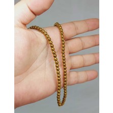 Yaşam Tohumu Çeyrek Dizi (9cm Uzunluğundadır!) Hematit Taşı 4mm Çeyrek Dizi (52434)