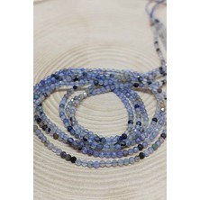 Yaşam Tohumu Çeyrek Dizi (9cm Uzunluğundadır!) Akik Taşı Çeyrek Dizi 2mm (36265)