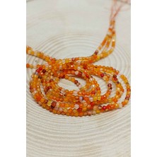 Yaşam Tohumu Çeyrek Dizi (9cm Uzunluğundadır!) Akik Taşı Çeyrek Dizi 2mm (36300)