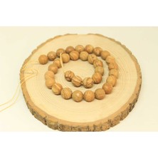 Yaşam Tohumu Çeyrek Dizi (9cm Uzunluğundadır!) Jasper Taşı Çeyrek Dizi 11.5-12MM Aralığı (25840)