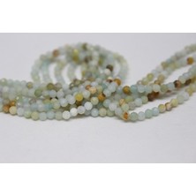 Yaşam Tohumu Çeyrek Dizi (9cm Uzunluğundadır!) Amazonit Taşı Çeyrek Dizi 2mm