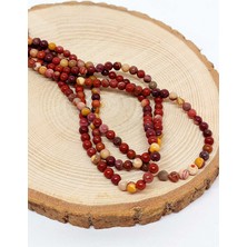 Yaşam Tohumu Çeyrek Dizi (9cm Uzunluğundadır!) Jasper Taşı Çeyrek Dizi 4mm (44505)