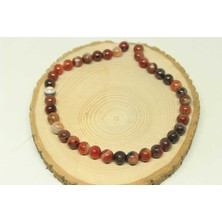 Yaşam Tohumu Çeyrek Dizi (9cm Uzunluğundadır!) Akik Taşı Çeyrek Dizi 10MM (23590)