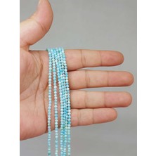 Yaşam Tohumu Çeyrek Dizi (9cm Uzunluğundadır!) Amazonit Taşı Çeyrek Dizi 2.5mm (51194)