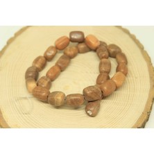 Yaşam Tohumu Çeyrek Dizi (9cm Uzunluğundadır!) Jasper Taşı Dikdörtgen Şekilli Çeyrek Dizi (27620)