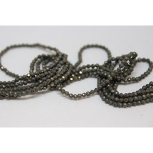 Yaşam Tohumu Çeyrek Dizi (9cm Uzunluğundadır!) Pirit Taşı Çeyrek Dizi 2mm