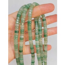 Yaşam Tohumu Çeyrek Dizi (9cm Uzunluğundadır!) Aventurin Taşı Şekilli 3X6MM Çeyrek Dizi (49330)