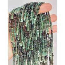 Yaşam Tohumu Çeyrek Dizi (9cm Uzunluğundadır!) Zümrüt Taşı Çeyrek Dizi 2*3mm (45918)