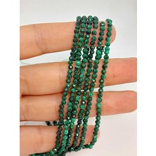 Yaşam Tohumu Çeyrek Dizi (9cm Uzunluğundadır!) Malakit Taşı Çeyrek Dizi 2.5mm (45330)