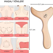 1Sen Art Beauty Maderoterapi Ahşap Masaj Aleti Kazıma Küreği Lenf Drenaj Selülit Masaj Aparatı