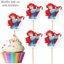 Parti Dükkanım Deniz Kızı Ariel Şekilli Kürdan 10 Adet