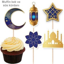 Parti Dükkanım Ramazan Şekilli Kürdan Mavi 10 Adet