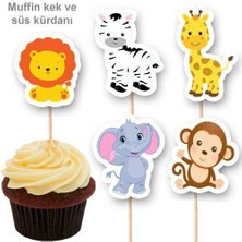 Parti Dükkanım Safari Temalı Şekilli Kürdan 10 Adet