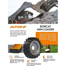 Atire 36X14-20 Skid Solid Jantlı Sağ Bobcat Lastiği