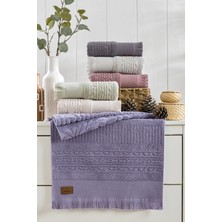 A.Z.H. (6.Lı Set) Avangard Seri Çeyizlik Jakarlı 50 x 90  cm . Bukle Dokulu El, Yüz  Havlusu
