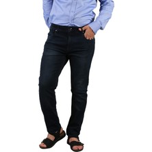 Turtte SS24 5 Cep Slim Fit Düğ.  Rins Denim Pant