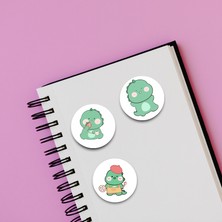 Sumicorn Design Sevimli Kawaii Sticker Etiket Seti ( 6'lı )