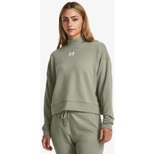 Under Armour Rival Terry Mock Kadın Yeşil Günlük SWEATSHIRT.504