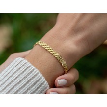 ÇGK KUYUMCULUK Bismark Zincir Altın Bileklik CGKBLK0141